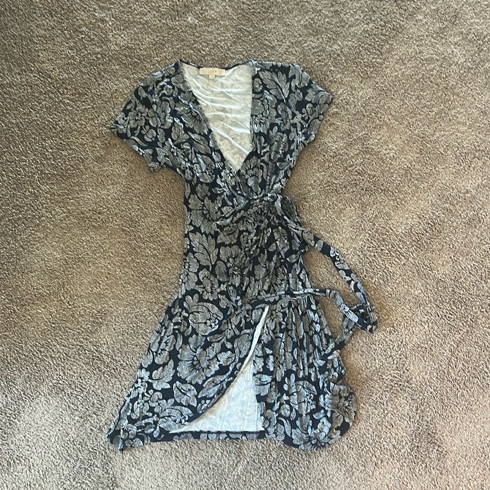Loft Wrap Dress Medium